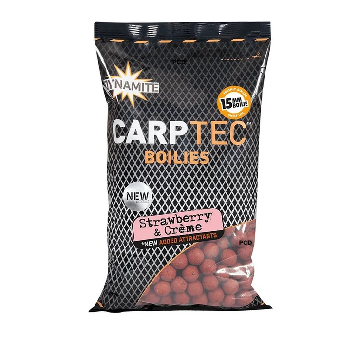 Bouillettes Dynamite Baits Carptec Strawberry & Crème 900G