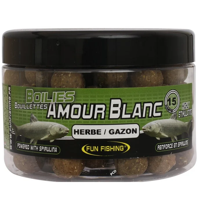 Bouillettes Flottantes Fun Fishing 250G Herbe /Gazon Amour Blanc