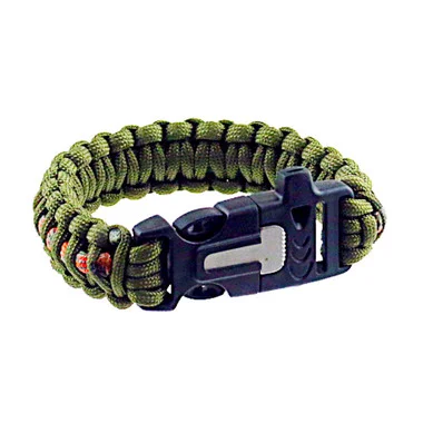 Bracelet de survie avec silex