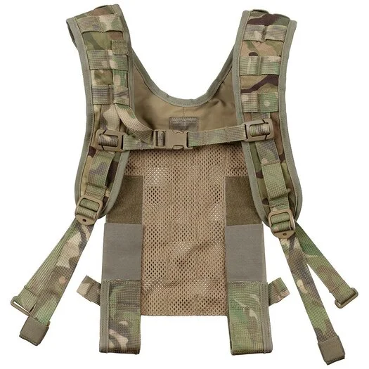 Bretelles britanniques en sangle PLCE H-type pour ensemble de transport de charges, MTP Multicam
