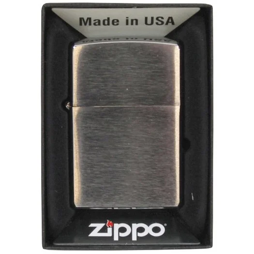 Briquet Zippo, classic, chrome brossé, non rempli