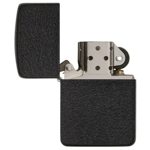 Briquet Zippo classique, craquelé noir, non rempli