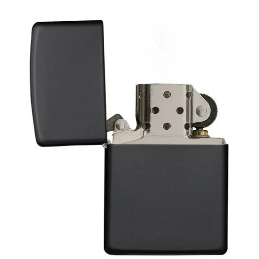 Briquet Zippo classique, noir mat, non rempli