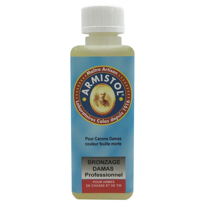 Bronzage Acier Damas Armistol 120ml – Protection Durable – Finition Esthétique – Entretien Efficace des Lames