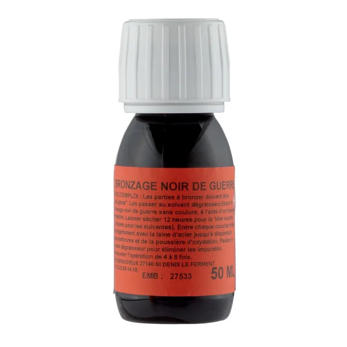 Bronzage Noir de Guerre Ets Lefaucheux 50 ml – Finition Durable – Protection Antirouille – Pour Armes et Matériel de Chasse