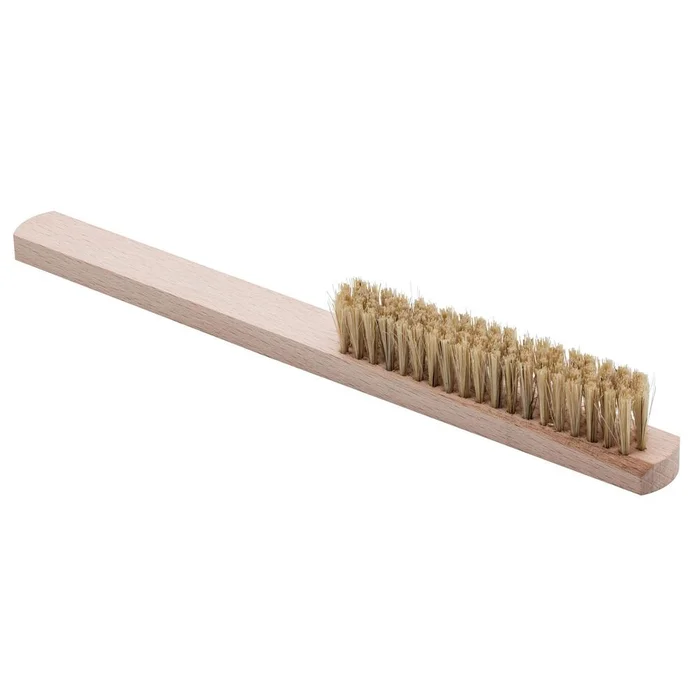 Brosse à Graisser 4 Rangs en Soie – Poils Naturels – Nettoyage Efficace – Entretien Précis des Armes
