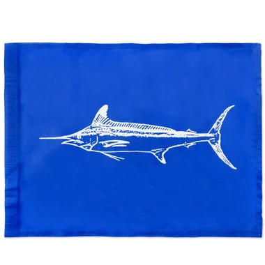 C&H Lures – Drapeau, makaire blanc 45,7 cm x 30,4 cm