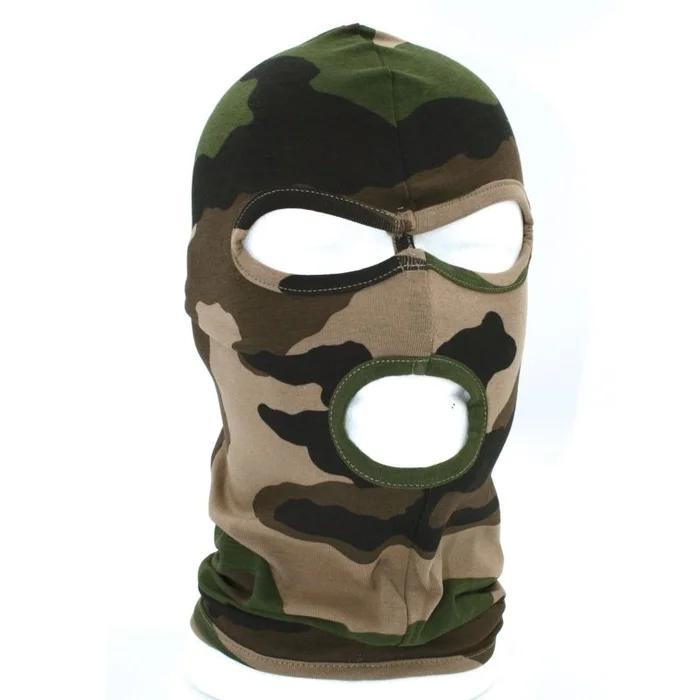 Cagoule 3 trous 100% coton Camouflage CE