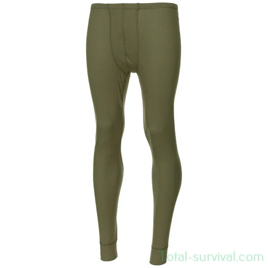 Caleçon long Odlo, unisexe, Midlayer, vert olive