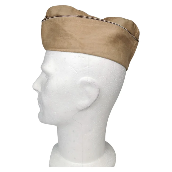 Calot original US WW2 Medical – Passepoil marron et blanc