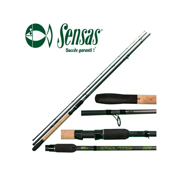 CANNE FEEDER SENSAS GREEN ARROW 11 PIEDS MEDIUM