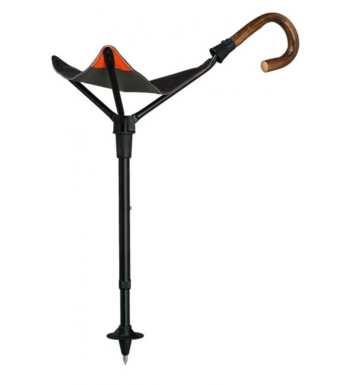 Canne-siège parapluie