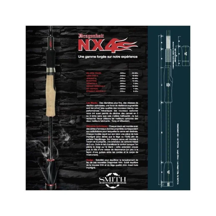 Canne Spinning Smith Dragonbait NX4 MH Tactical