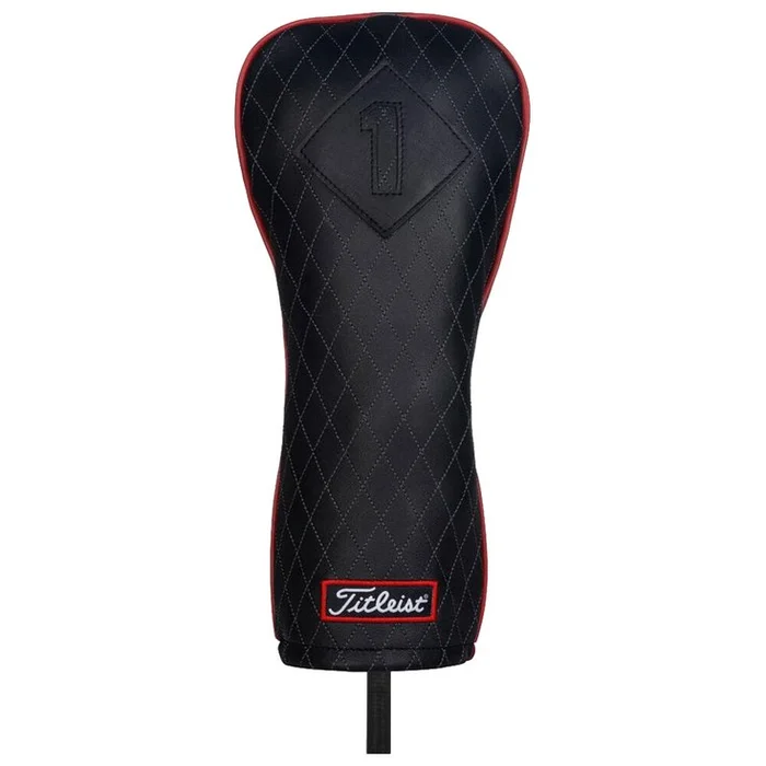Capuchon de club Titleist Jet Black Leather Headcover Driver