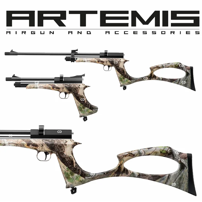 Carabine /Pistolet Artémis CP2 Camo 4.5mm Avec Silencieux Et Crosse Amovible