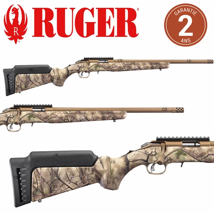 Carabine Ruger American Rimfire Bronze 17 HMR Filetée