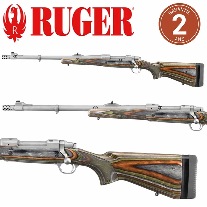 Carabine Ruger Guide Gun Gaucher 375 Ruger Avec Frein De Bouche Amovible