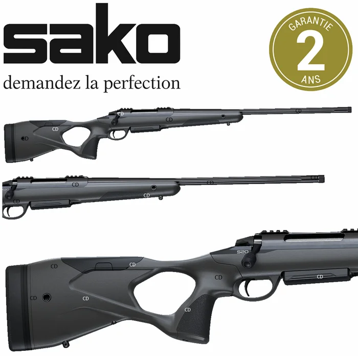 Carabine Sako S20 Hunter Chasse Flutée Filetée Cérakote