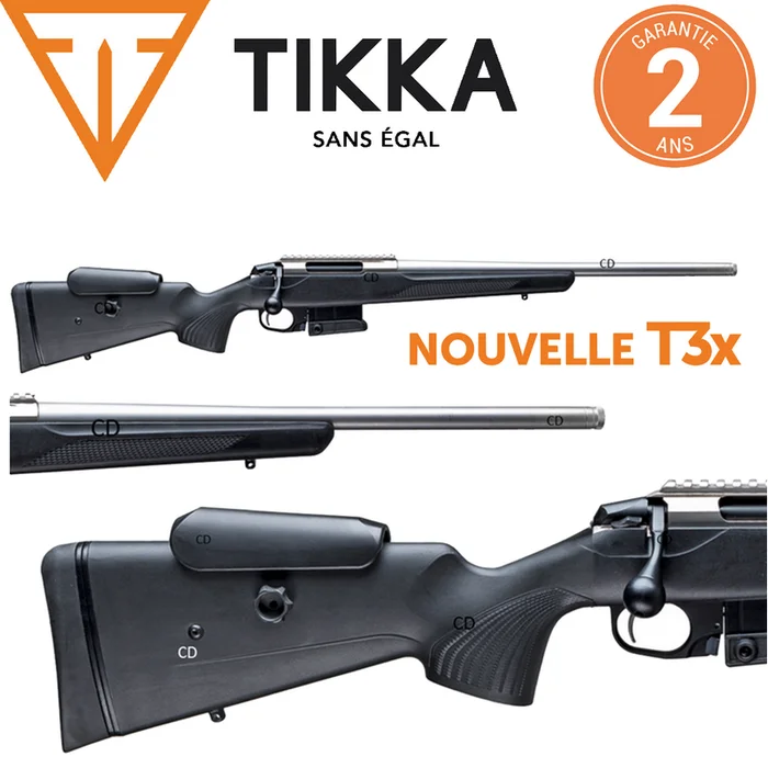 Carabine Tikka T3x CTR Compact Tactical Rifle Inox 51cm Busc Réglable