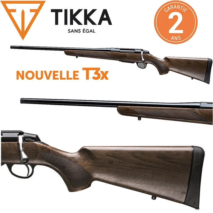 Carabine Tikka T3x Hunter Gaucher Filetée