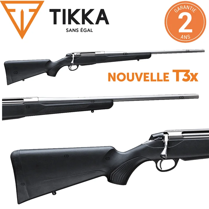Carabine Tikka T3x Lite Inox Filetée 308 Win