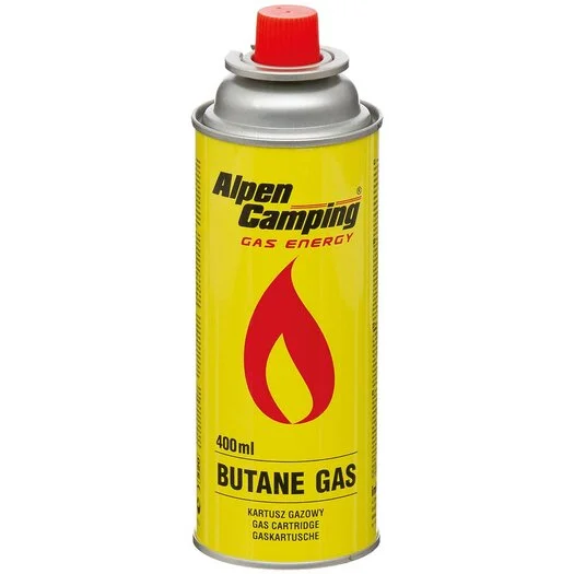 Cartouche de gaz à valve Alpen Camping, butane, 220g, 400ml
