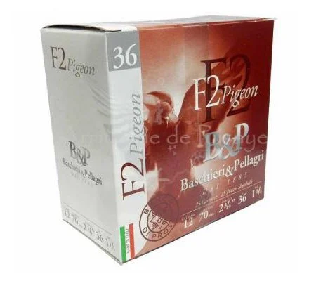 Cartouches B&P F2 Pigeon 36gr 12 /70