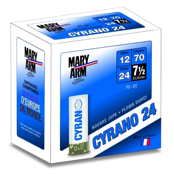 CARTOUCHES CYRANO SPORT 12/24G N7.5
