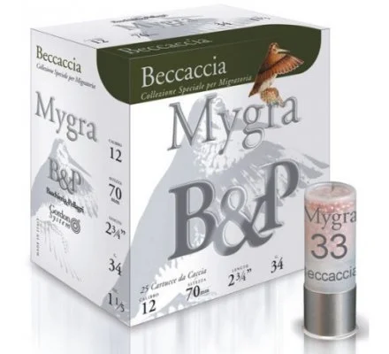 Cartouches Mygra BECCACCIA 34gr cal 12 B&P