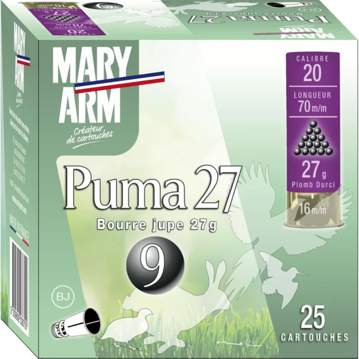 CARTOUCHES PUMA 27 20/70 27G BJ X25