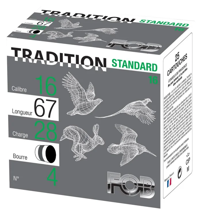 CARTOUCHES STANDARD 16/67 28G BG X2