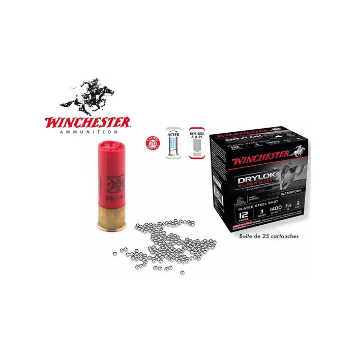 CARTOUCHES SUPER X DRYLOK 20 /76 28G WINCHESTER