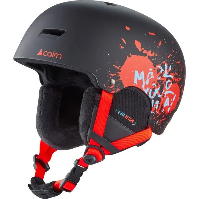 Casque de ski Cairn DARWIN Black Fire Paint