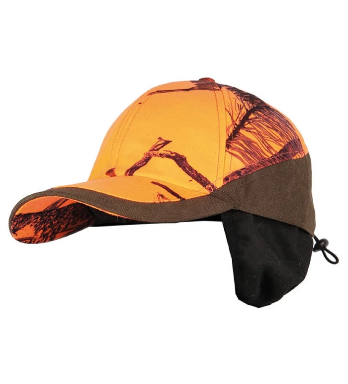 Casquette chaude orange Thermo-hunt Somlys