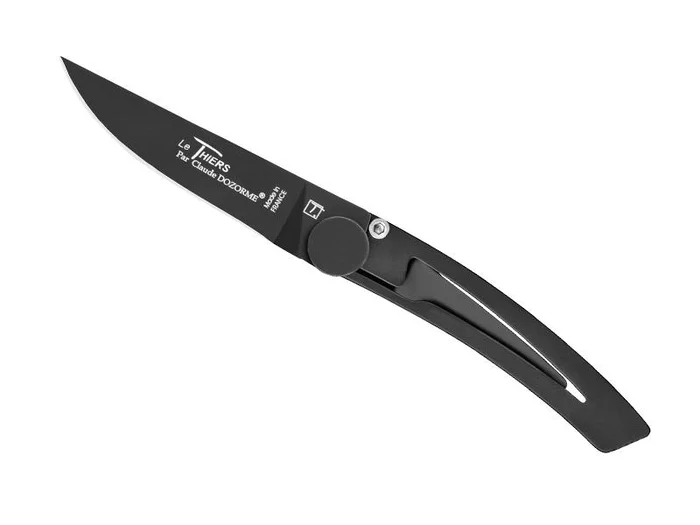 CD 4941.N LE THIERS DOZORME LINER LOCK TOUT INOX NOIR 10,5CM