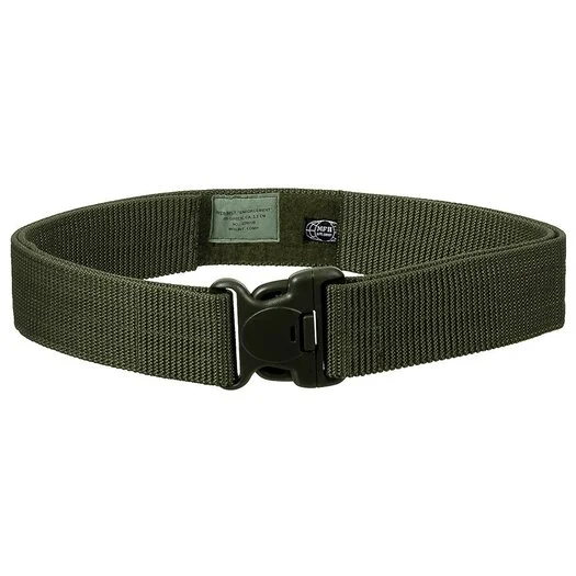 Ceinture « Enforcement » MFH, vert olive, 5,5 CM, longueur réglable jusqu’à 110CM