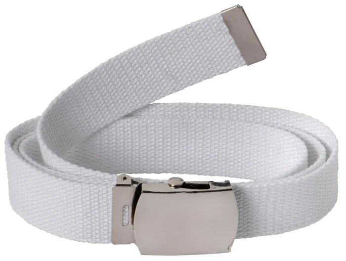 Ceinture toile unie blanc PERCUSSION