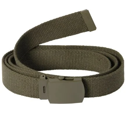 Ceinture toile unie kaki PERCUSSION