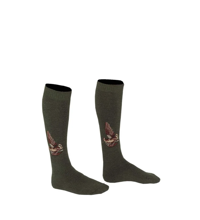 Chaussettes brodées Bécasse Somlys