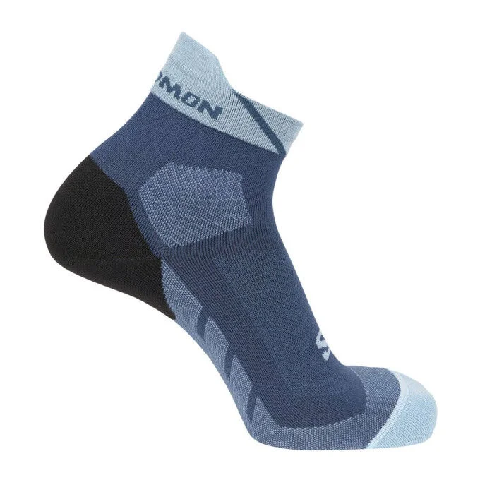 Chaussettes de trail unisexe Salomon SPEEDCROSS ANKLE – Poseidon / TOURMALINE