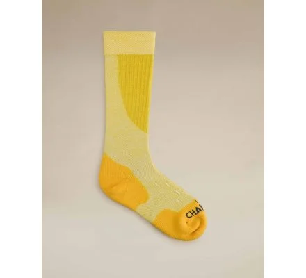 Chaussettes femme Iris jaune LE CHAMEAU – Image 2