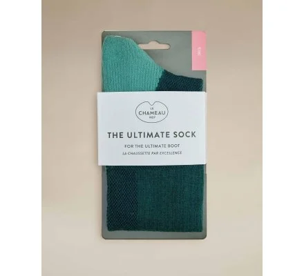 Chaussettes femme Iris vert LE CHAMEAU