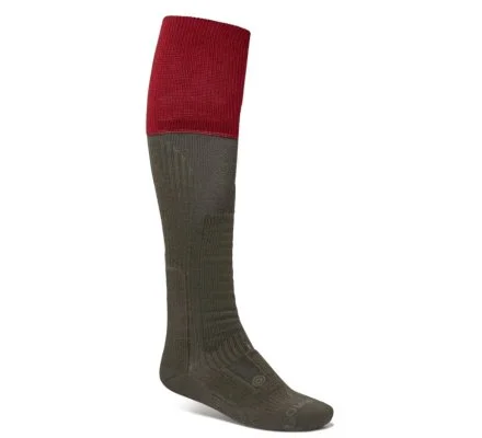 Chaussettes montantes vert rouge Vierzon LE CHAMEAU