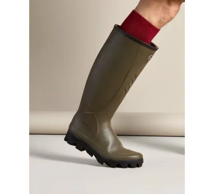 Chaussettes montantes vert rouge Vierzon LE CHAMEAU – Image 2