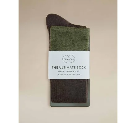 Chaussettes montantes vert Vierzon LE CHAMEAU – Image 4