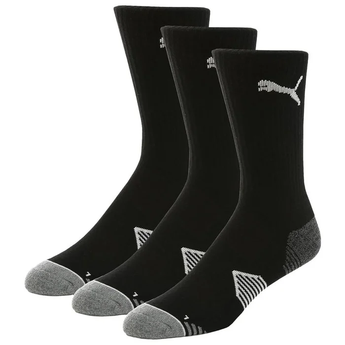 Chaussettes Puma Golf Essential Crew Cut 3 Paires Black