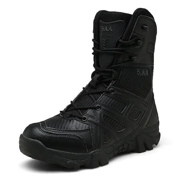 CHAUSSURE MILITAIRE MONTANTE EN CUIRE