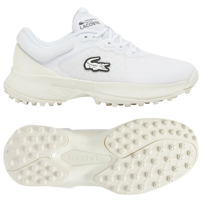 Chaussures avec crampons Lacoste Golf Point White Off White