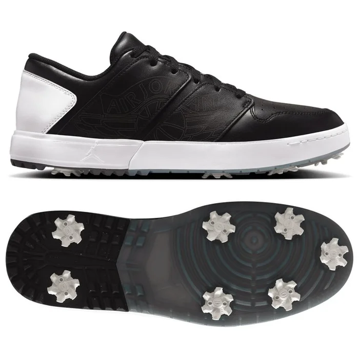 Chaussures avec crampons Nike Jordan Nu Retro 1 G Black White Cool Grey