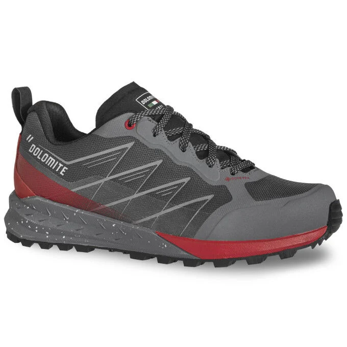 Chaussures de randonnee homme Dolomite CRODA NERA TECH GTX Anthracite Grey/Fiery Red